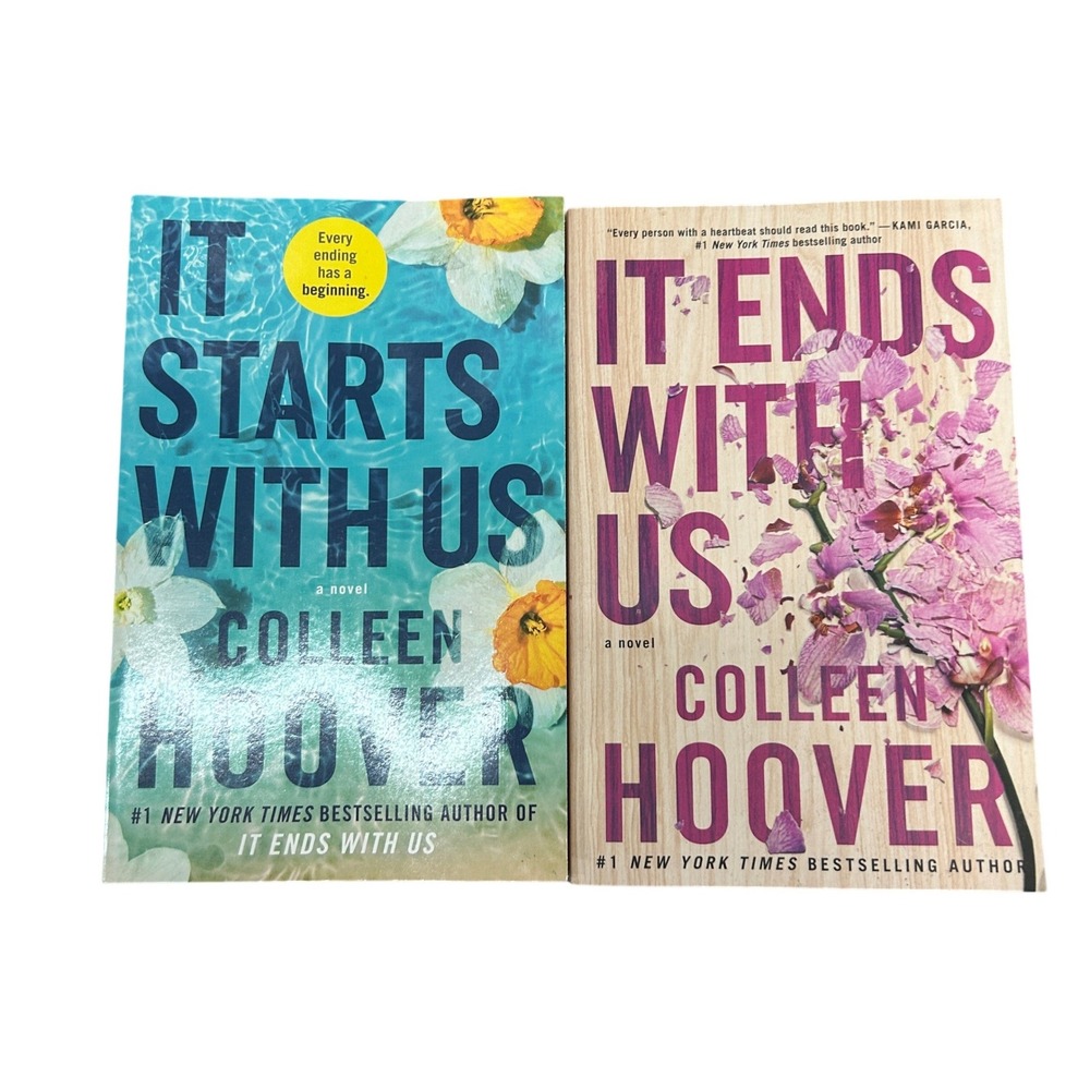 Colleen Hoover Floral Paperback Book Set Multi It Ends With Us Romance Booktok